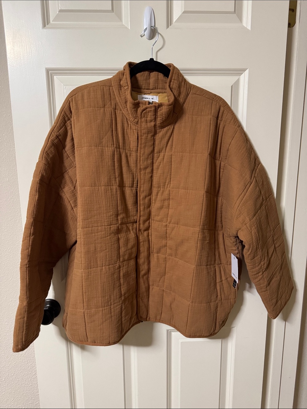 O'Neill Quilted Puff Jacket in Brown